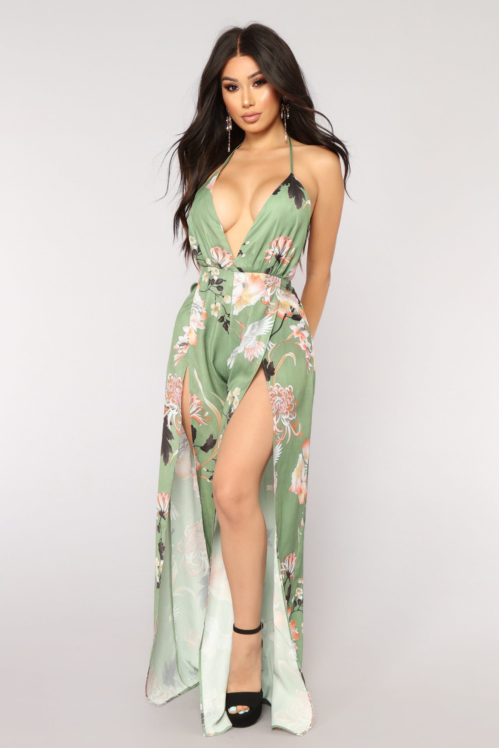 Never Be Mine Jumpsuit - Olive On Sale