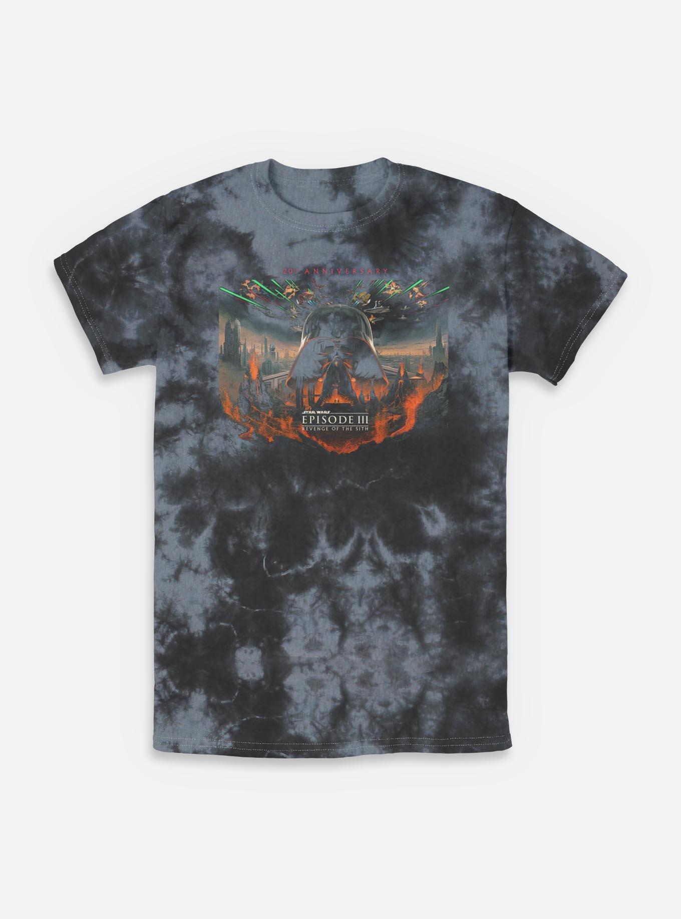 Star Wars Episode III: Revenge Of The Sith 20th Anniversary Scenic Poster Tie-Dye T-Shirt Online Deal