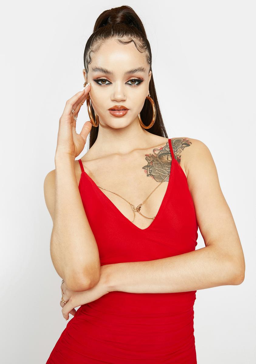 Cherry Set Me Free Maxi Dress On Sale