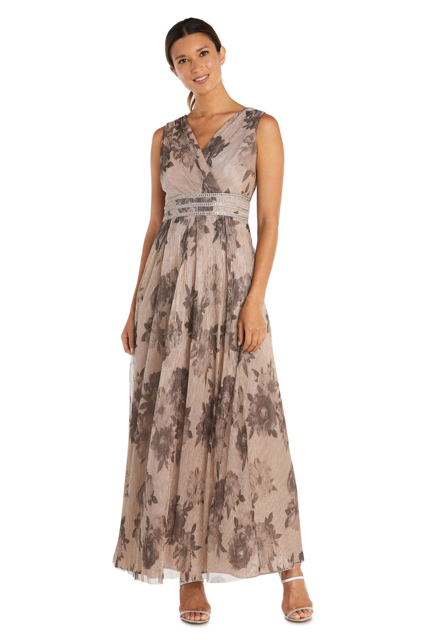 R&M Richards 7938P Long Sleeveless Petite Dress Clearance Sale